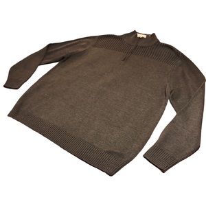 NWOT Simply Styled by SEARS 3/4 Zip Grey Quarter Zip Pullover Sweater Size XXL